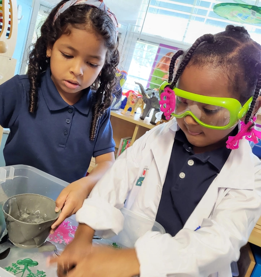 Children in classroom