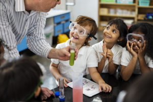 Children learning in classroom